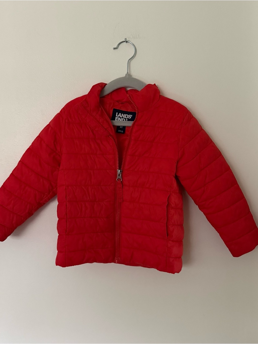 Lands' End Kids' Red Lightweight Puffer Jacket